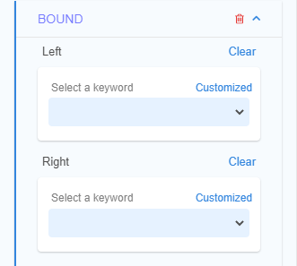 GLASS Studio Add BOUND Rule Pane
