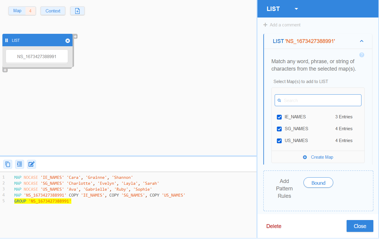 GLASS Studio Multiple Namespaces for LIST Component