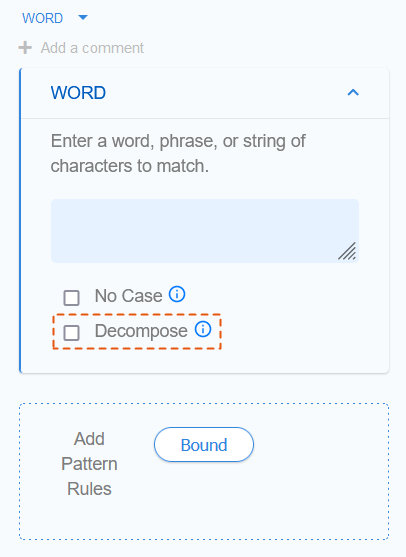 GLASS Studio WORD Component Decompose option