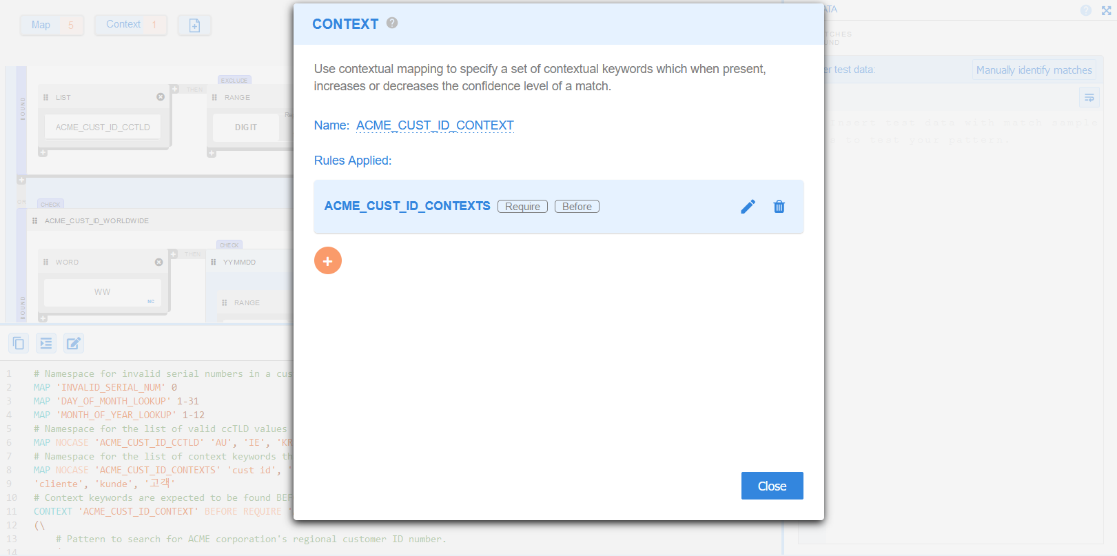 GLASS Studio CONTEXT and APPLY Rule