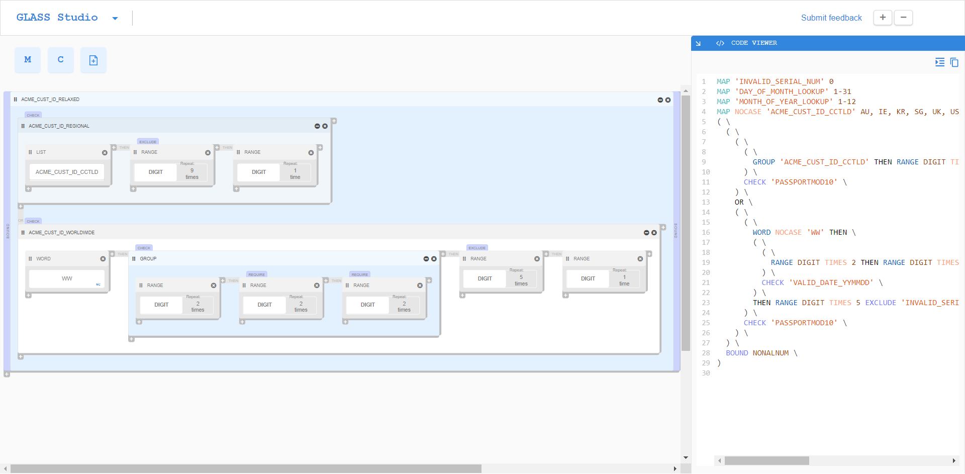 ACME Customer ID relaxed data type