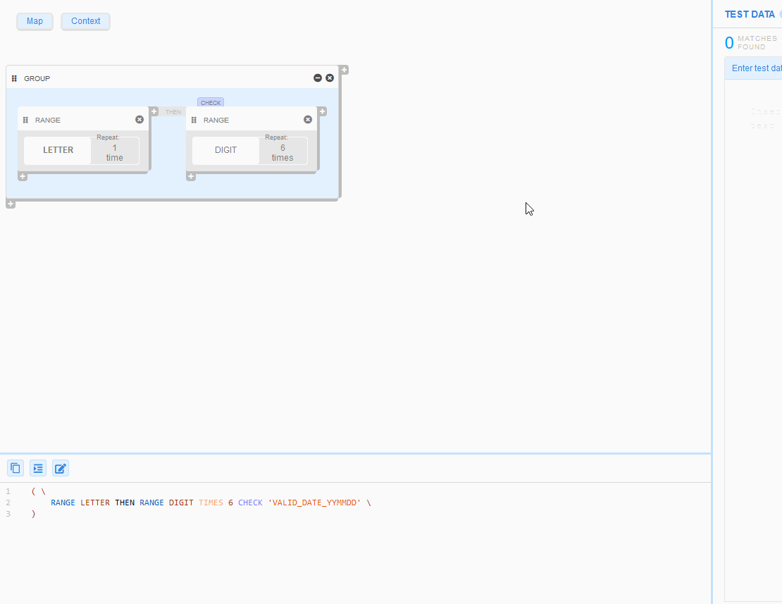 Pattern Rules for Component Groups in GLASS Studio Visual Editor