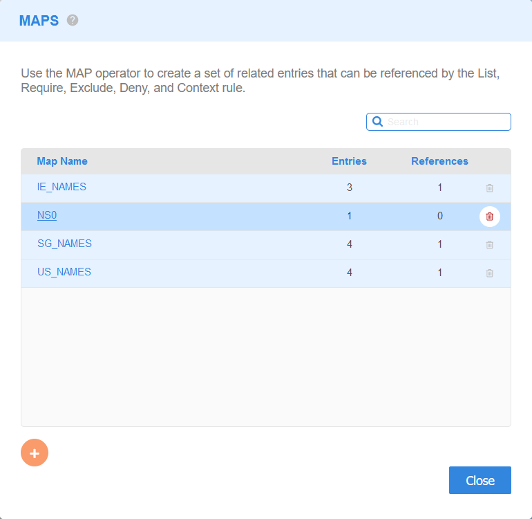 GLASS Studio Delete MAP Namespaces