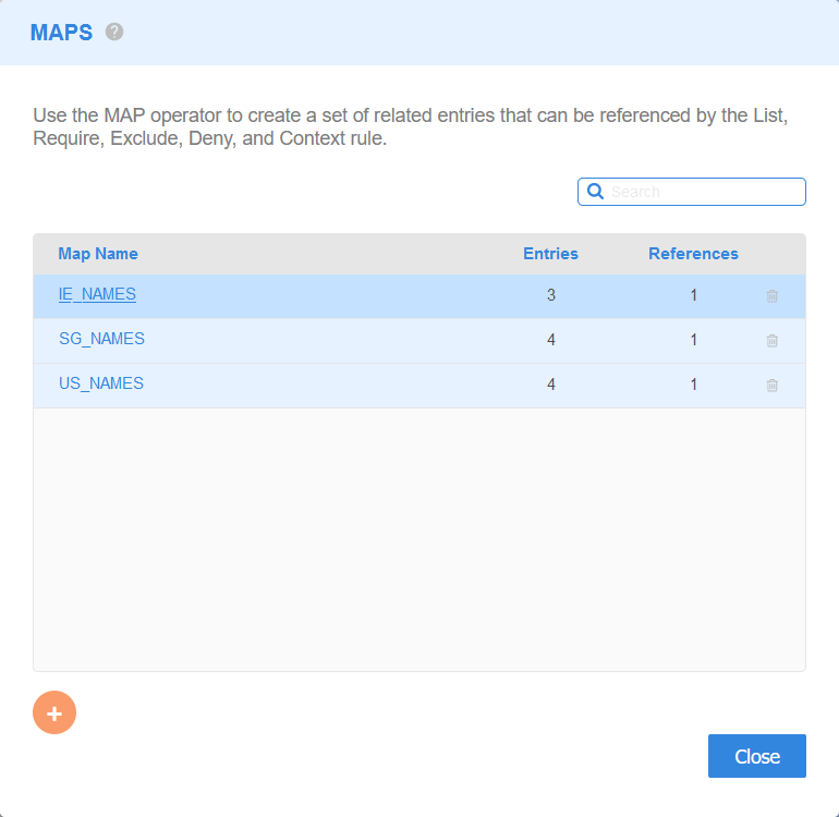 GLASS Studio Edit MAP Namespaces