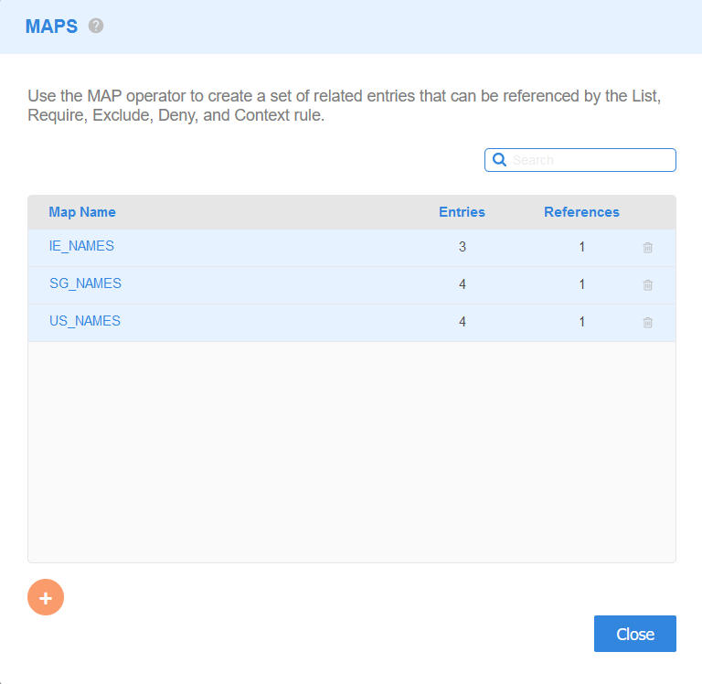 GLASS Studio Manage MAP Namespaces