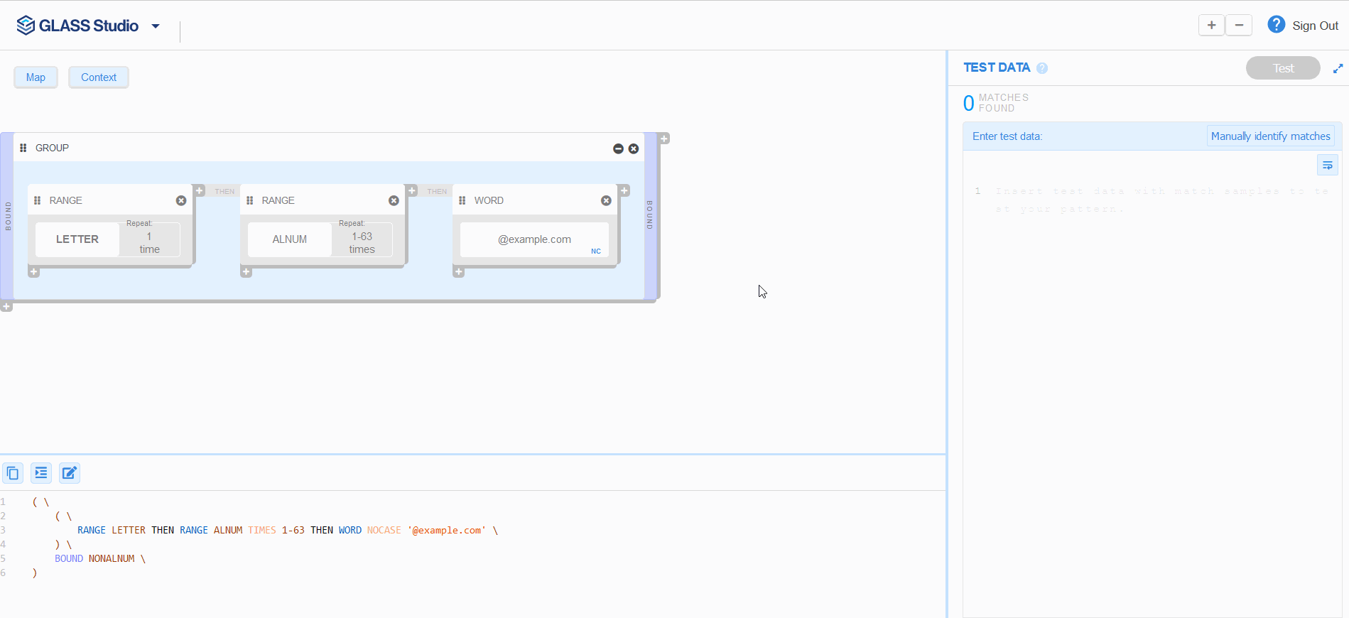 Email address test sample data
